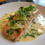 Poached Salmon in Coconut Lime Sauce