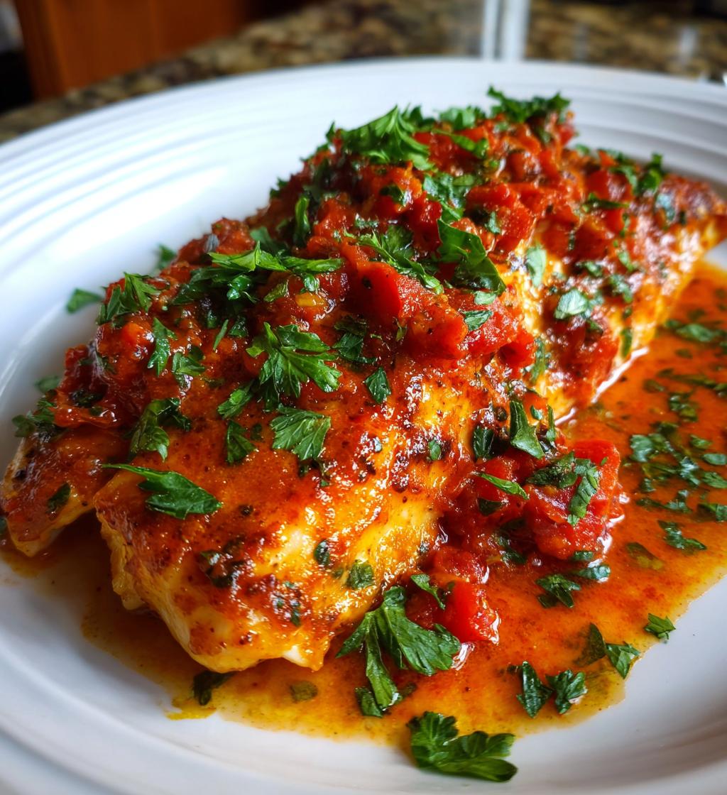 Quick Tilapia in Roasted Pepper Sauce