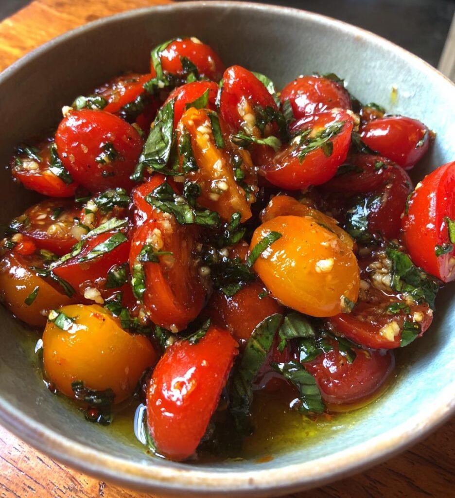 Rachel’s Favorite Marinated Tomatoes