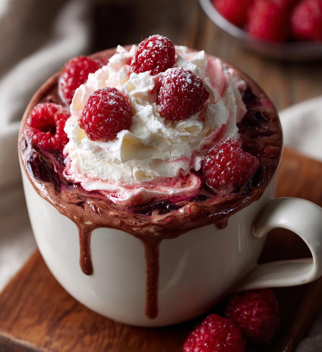 Raspberry Hot Chocolate - detail 1