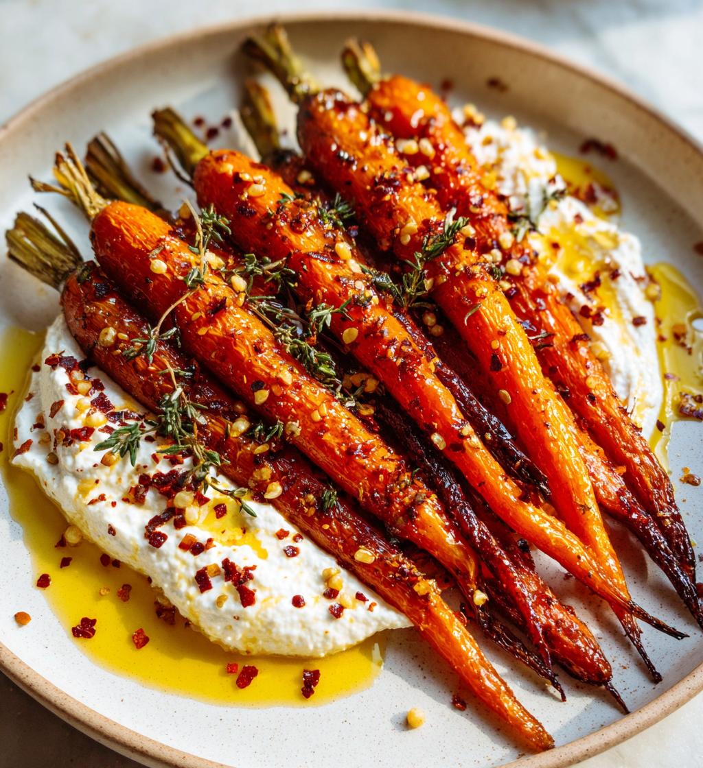 Roasted Carrots with Whipped Ricotta and Hot Honey - detail 1