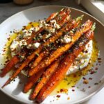 Roasted Carrots with Whipped Ricotta and Hot Honey
