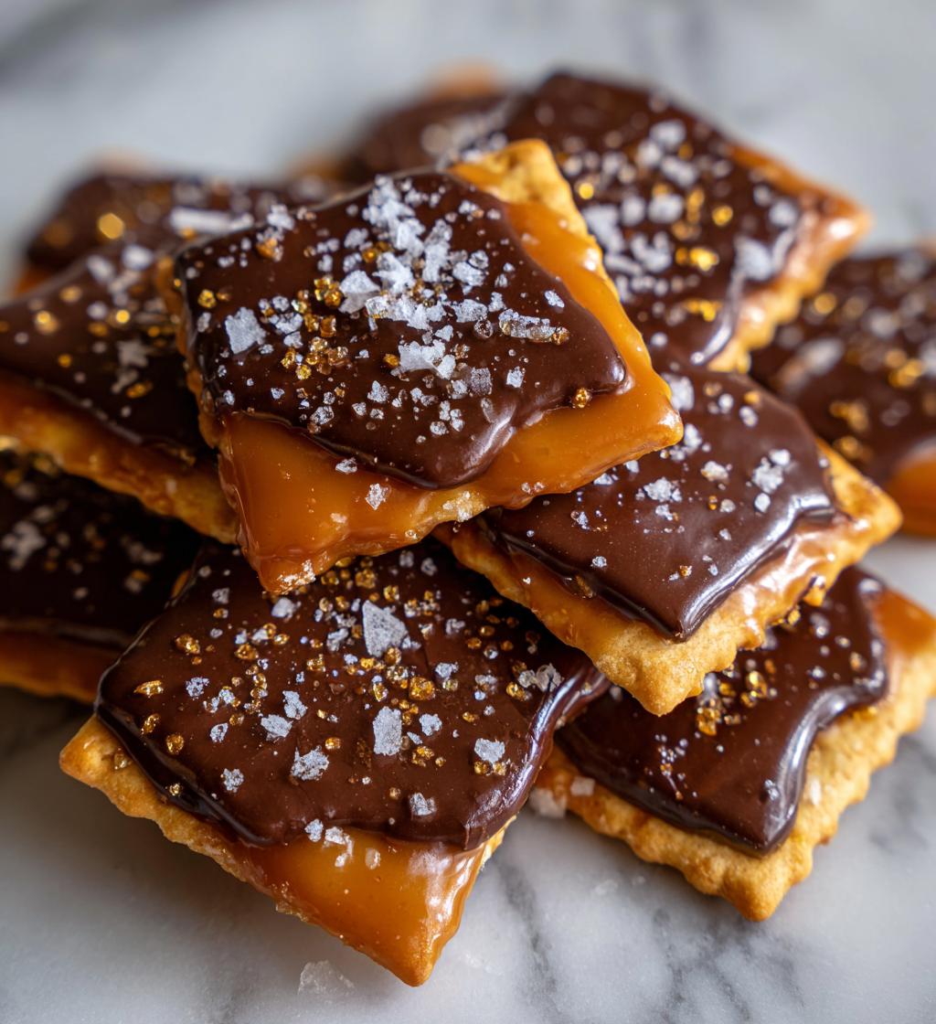 Salted Caramel Cracker Bites