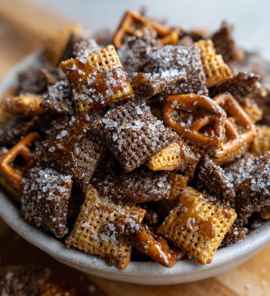 Salted Caramel Muddy Buddies