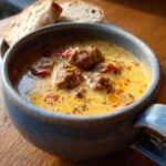 Sausage & Tomato Cream Cheese Soup