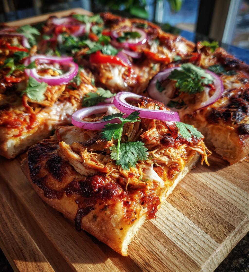 Sheet Pan BBQ Chicken Pizza