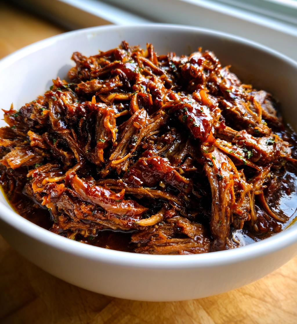 Slow Cooker 4-Ingredient Honey Garlic Beef - detail 1