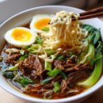 Slow Cooker Beef Ramen Noodles
