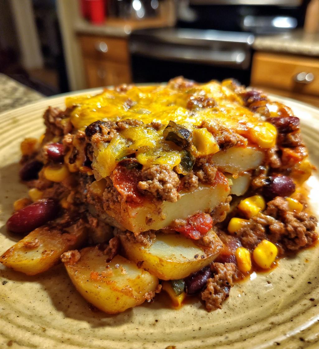 Slow Cooker Cowboy Potato Casserole