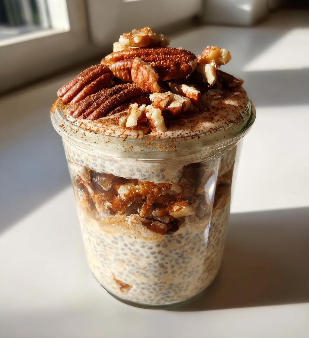 Southern Pecan Pie in a Jar Chia Pudding - detail 1