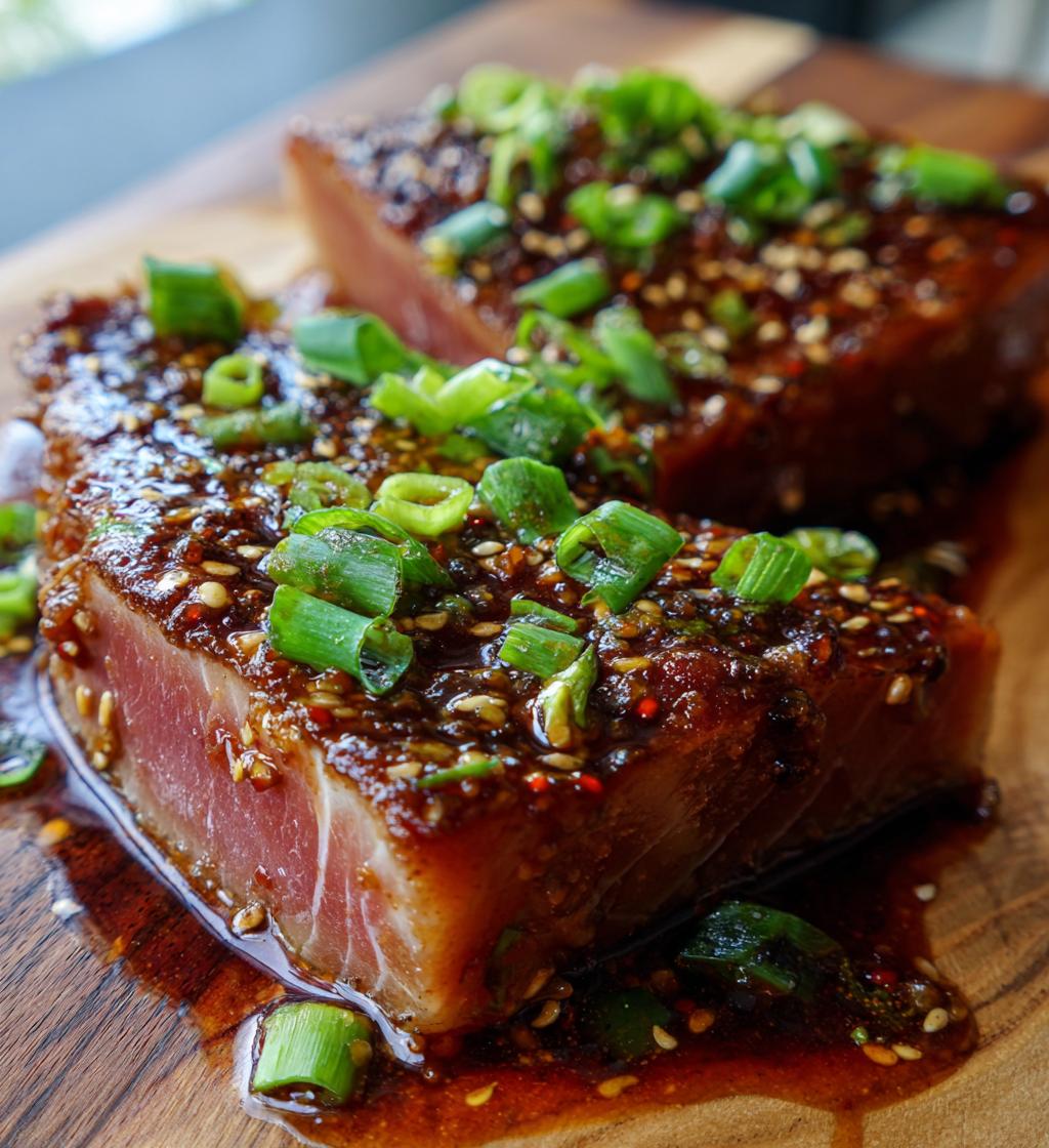 Soy-Ginger Tuna Steaks - detail 1