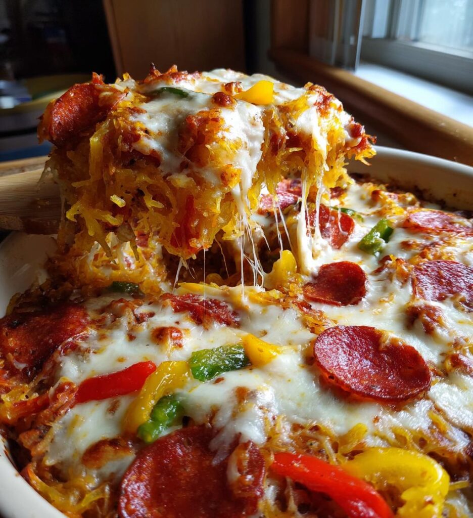 Spaghetti Squash Pizza Casserole