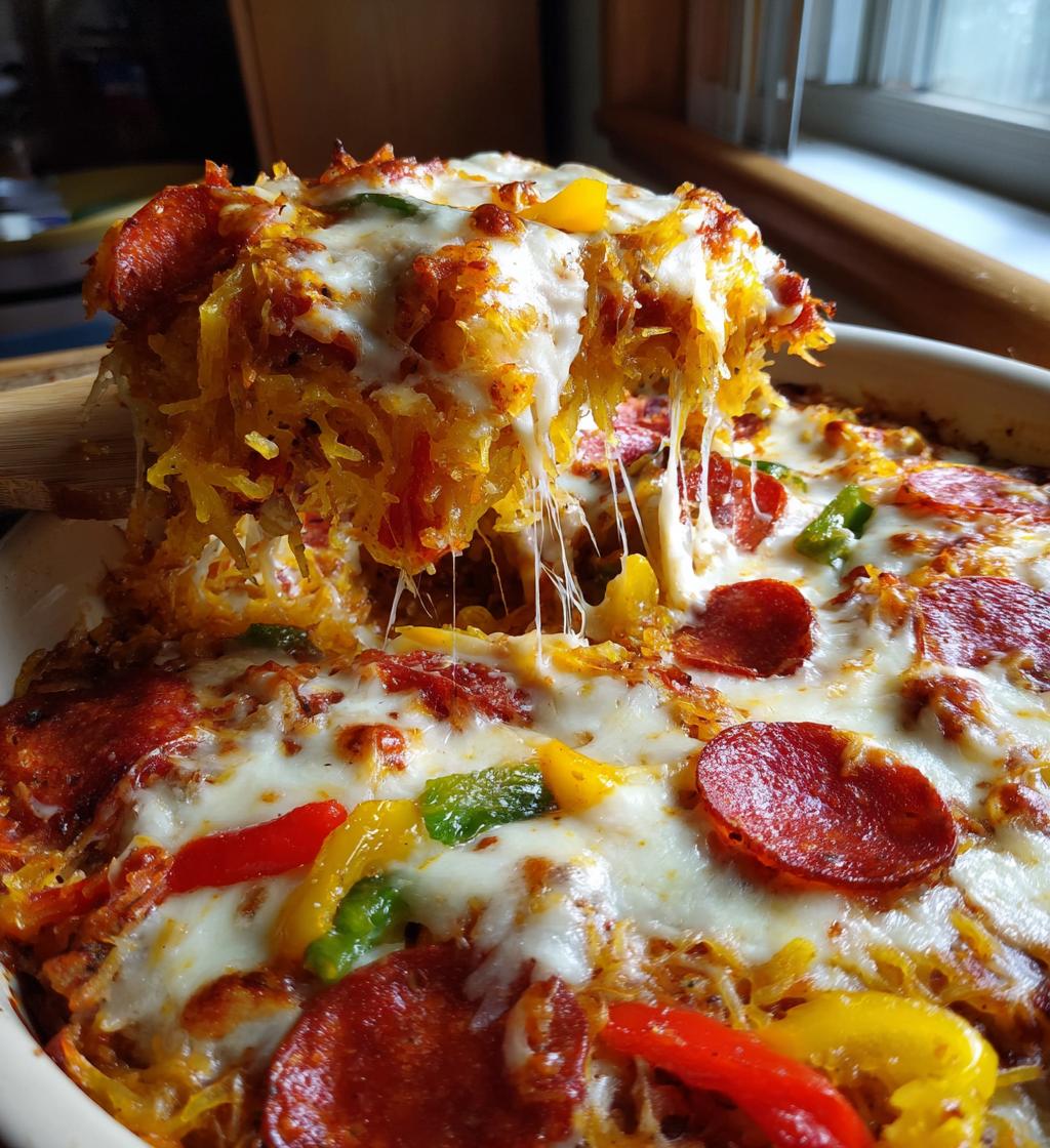 Spaghetti Squash Pizza Casserole