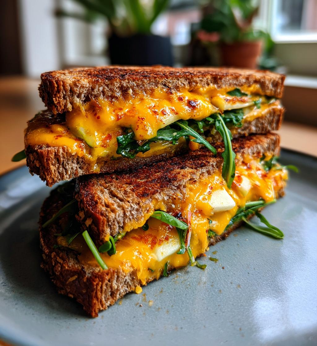 Spicy Cheddar & Apple Fall Veggie Sandwich - detail 1