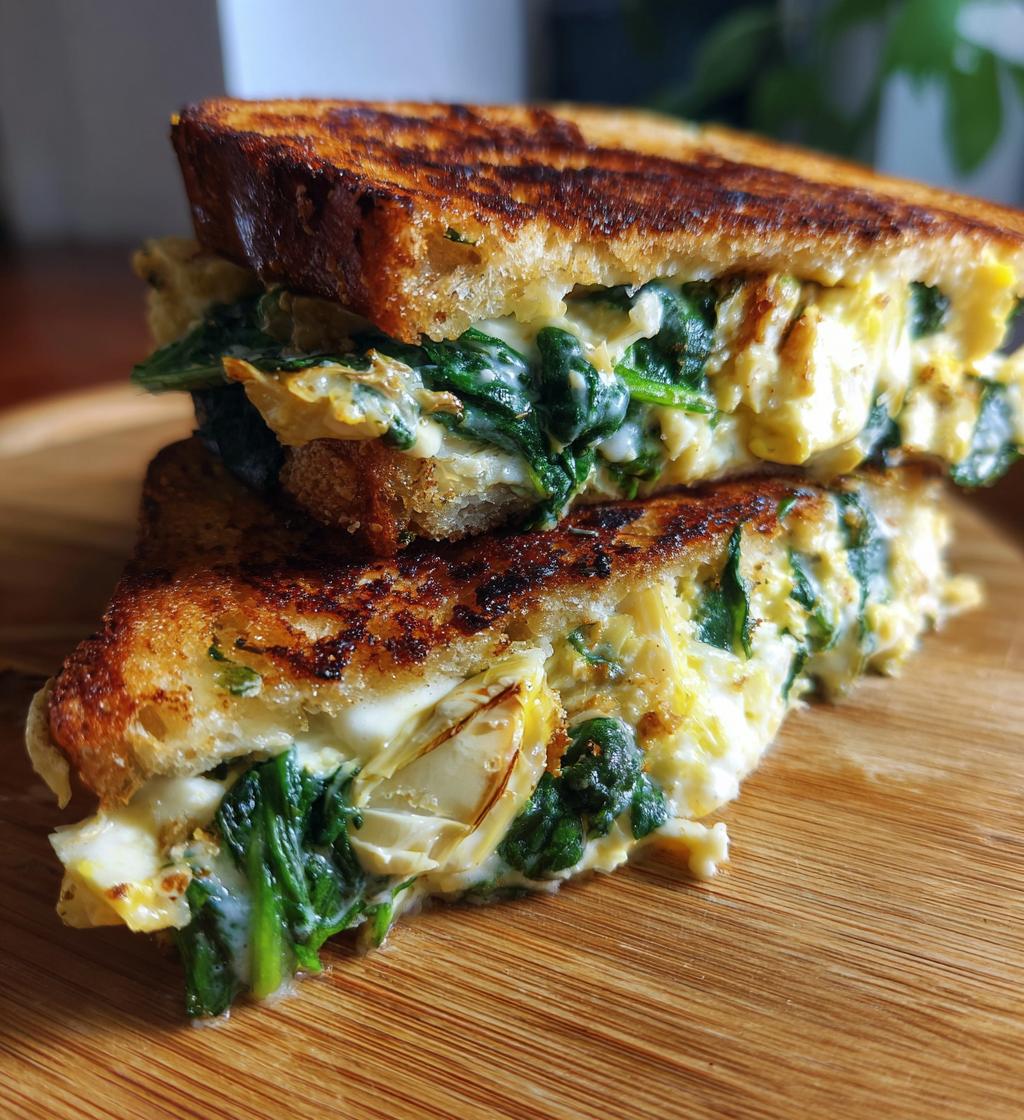 Spinach Artichoke White Bean Sandwich - detail 1