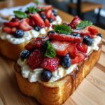 Sweet Whipped Ricotta Honey Toast