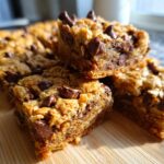 Triple Peanut Butter Monster Cookie Bars
