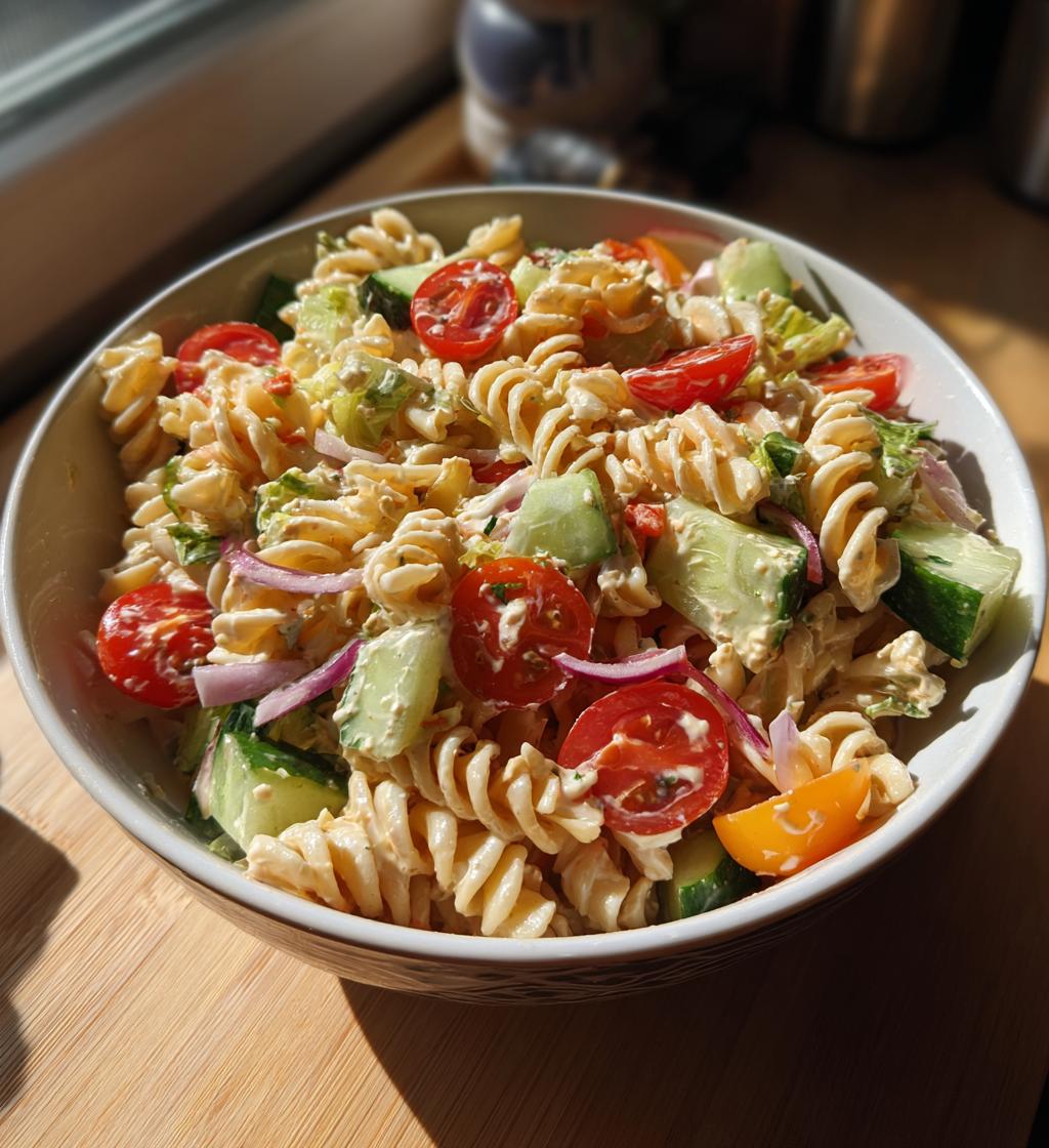 Vegan Caesar Pasta Salad