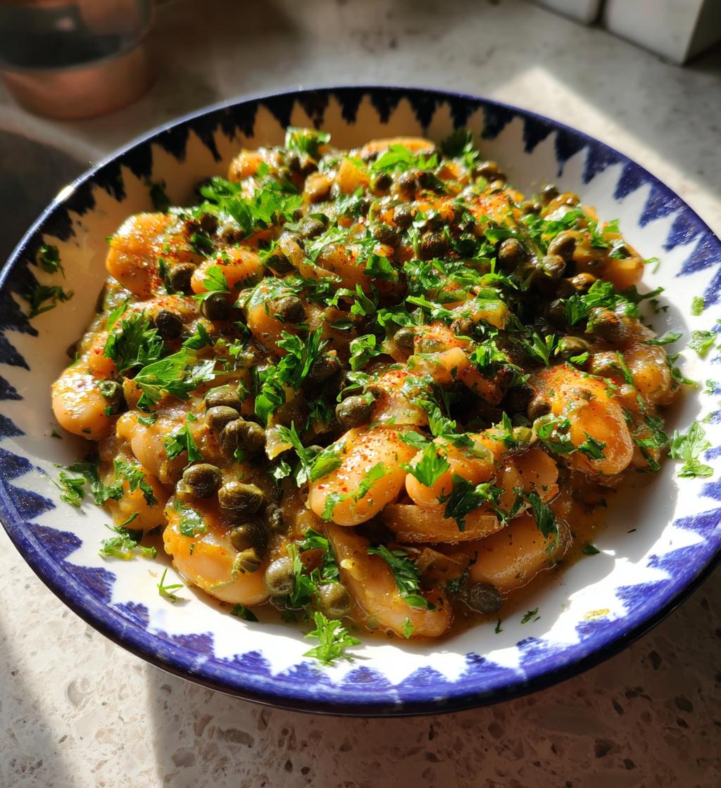 Vegetarian Piccata with Cannellini Beans