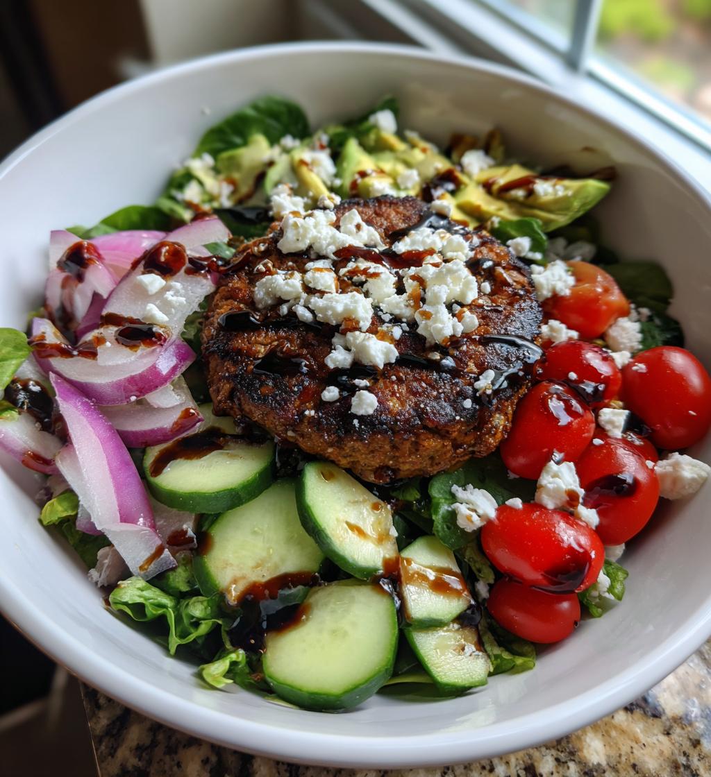 Veggie Burger Salad