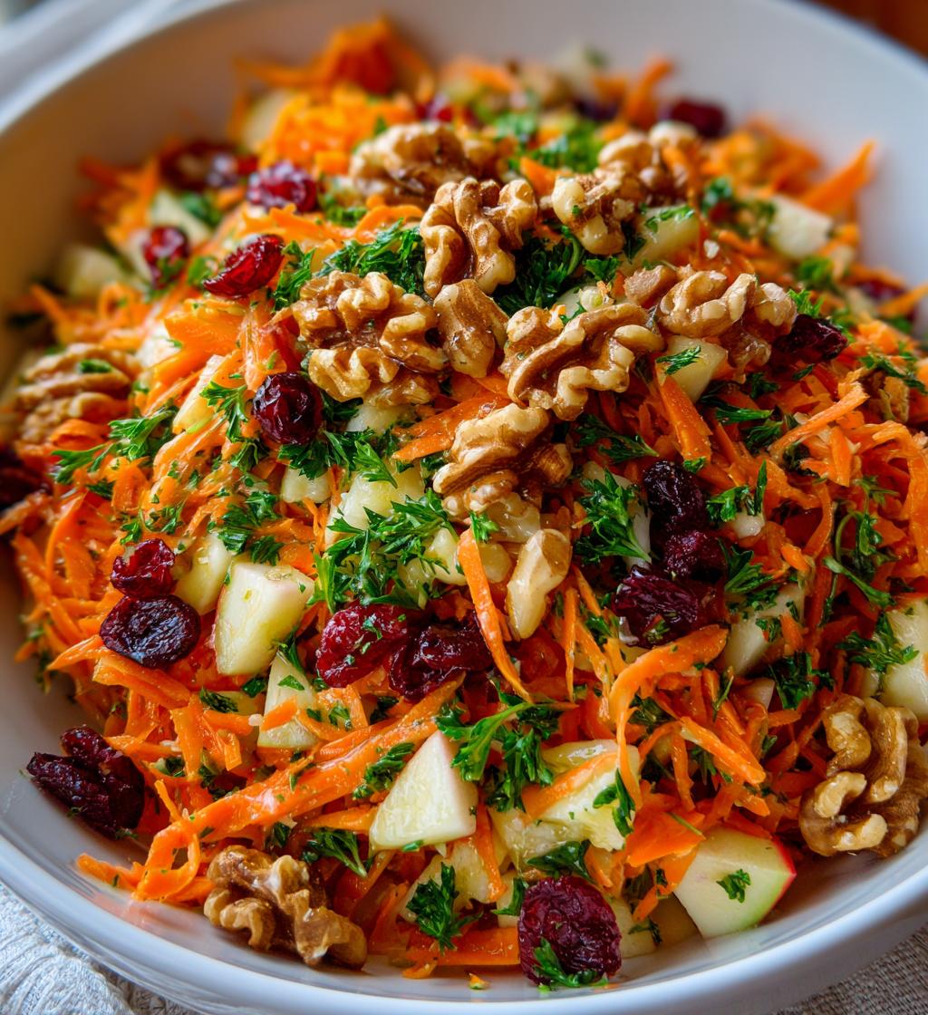 Vibrant Apple Cranberry Carrot Salad - detail 1