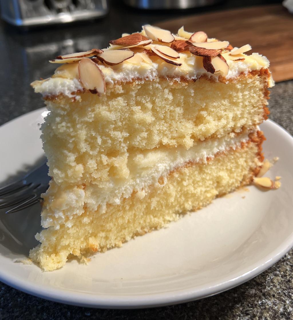 White Almond Cake - detail 1
