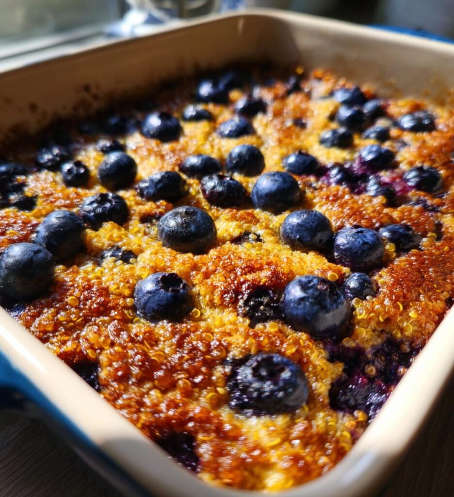 Wholesome Blueberry Quinoa Breakfast Bake