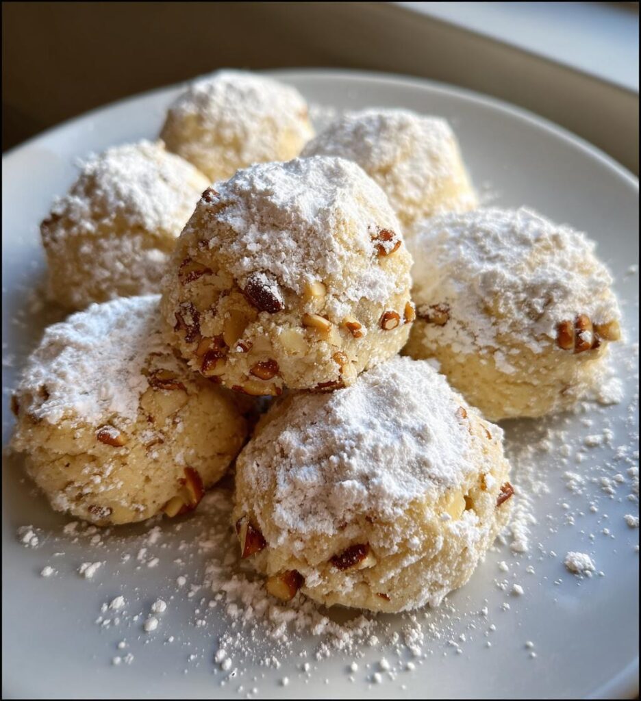 4 Ingredient Snowball Cookies