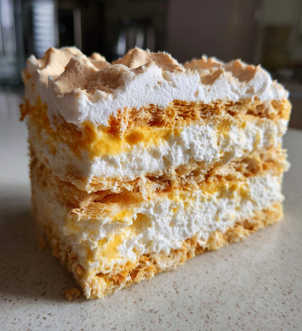 Almond Dacquoise Cream Clouds - detail 1