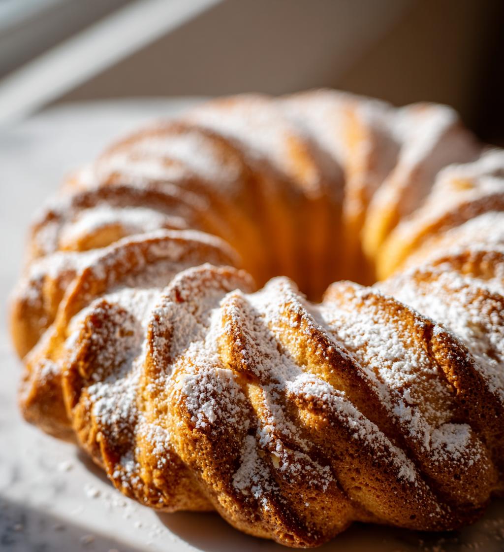 Almond Wreath Cake - detail 1