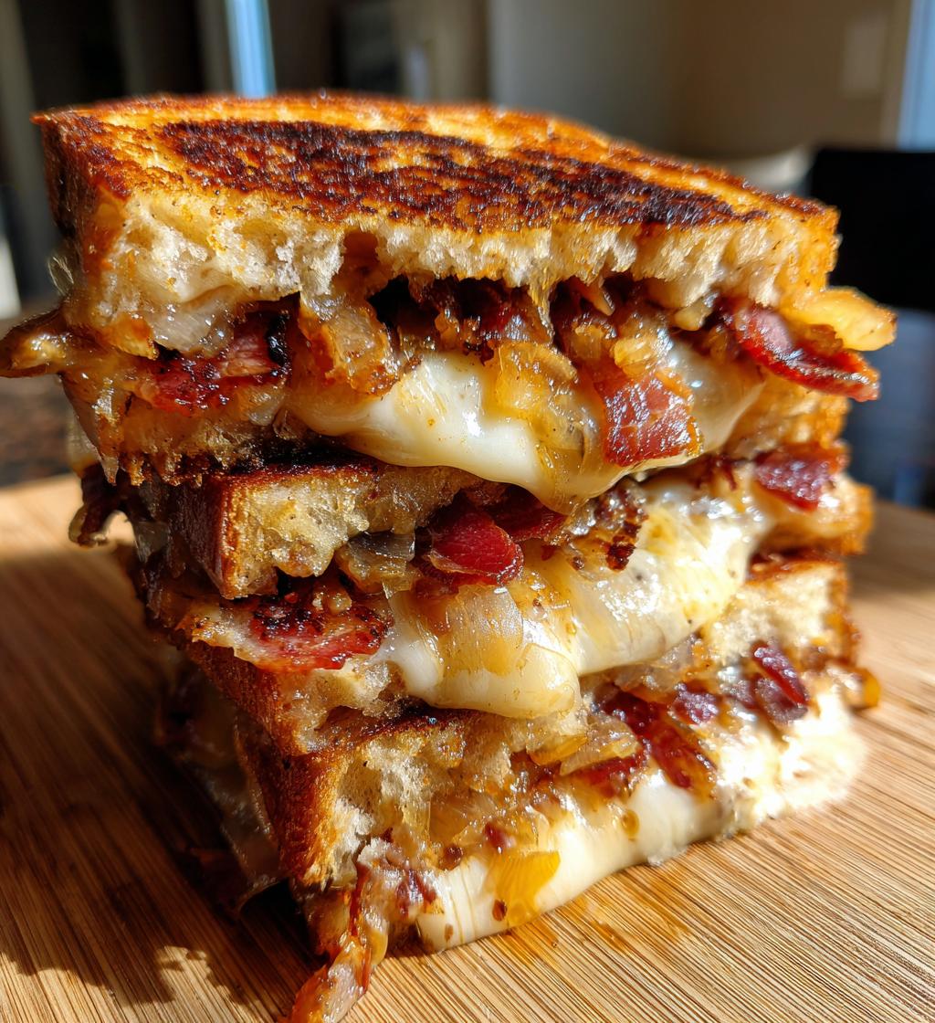 Bacon Onion Grilled Cheese - detail 1