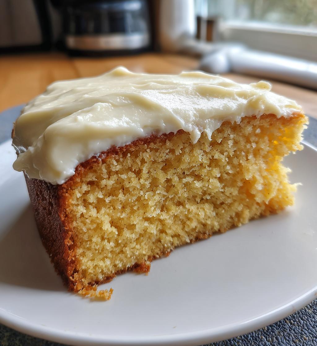 Banana Cake with Vanilla Frosting - detail 1
