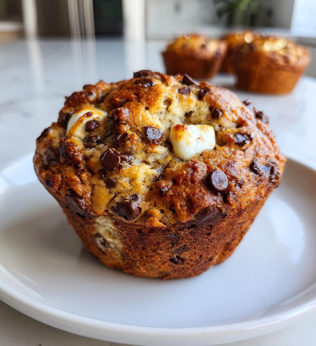 Banana S'mores Muffins - detail 1