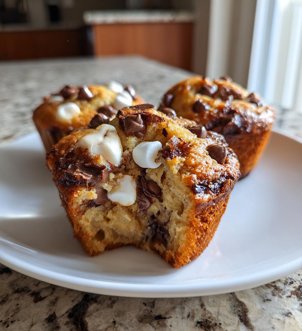 Banana S'mores Muffins