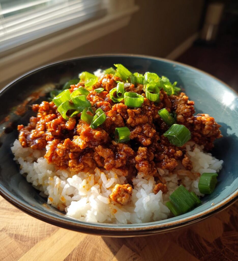 Bang Bang Ground Turkey Rice Bowls