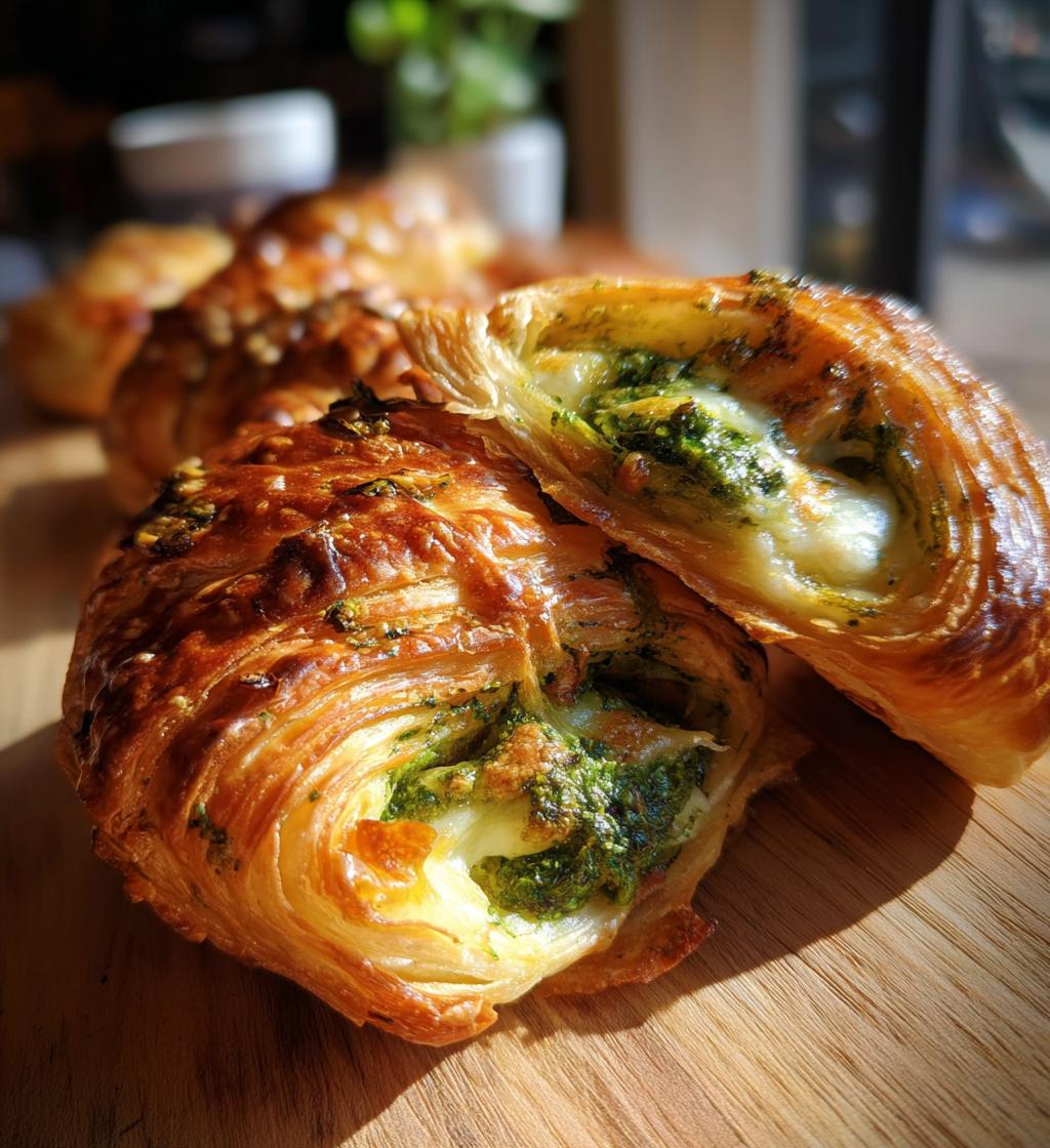 Basil Pesto Cheesy Puff Pastry Christmas Tree - detail 1