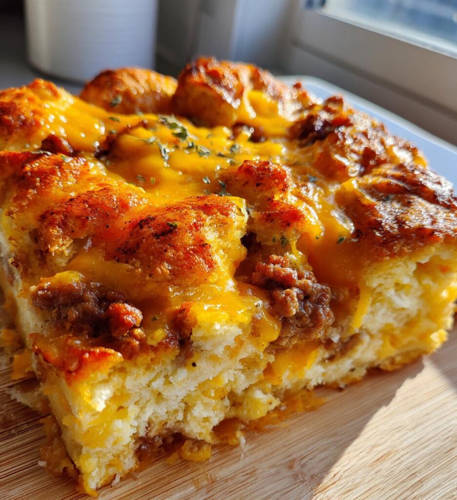 Biscuit And Gravy Breakfast Casserole