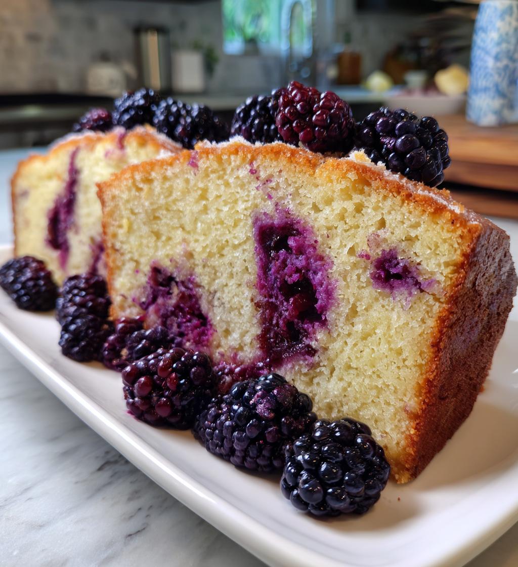 Blackberry Pound Cake - detail 1