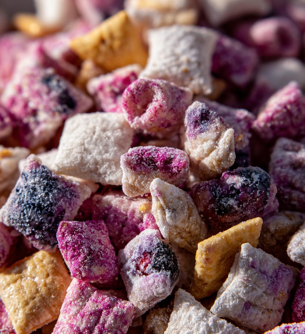 Blueberry Lemon Cheesecake Puppy Chow - detail 1