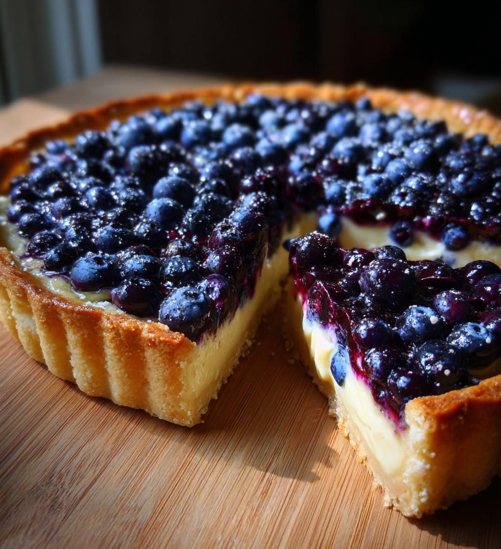 Blueberry Lemon Tart - detail 1