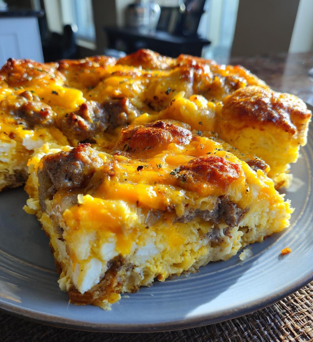 Breakfast Biscuit Casserole - detail 1