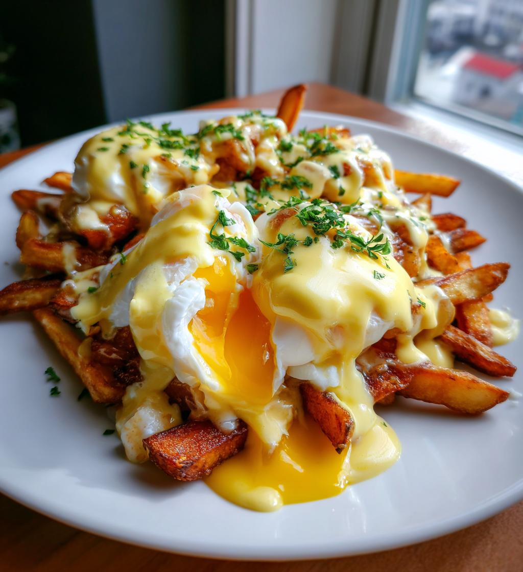 Breakfast Poutine With Hollandaise Sauce