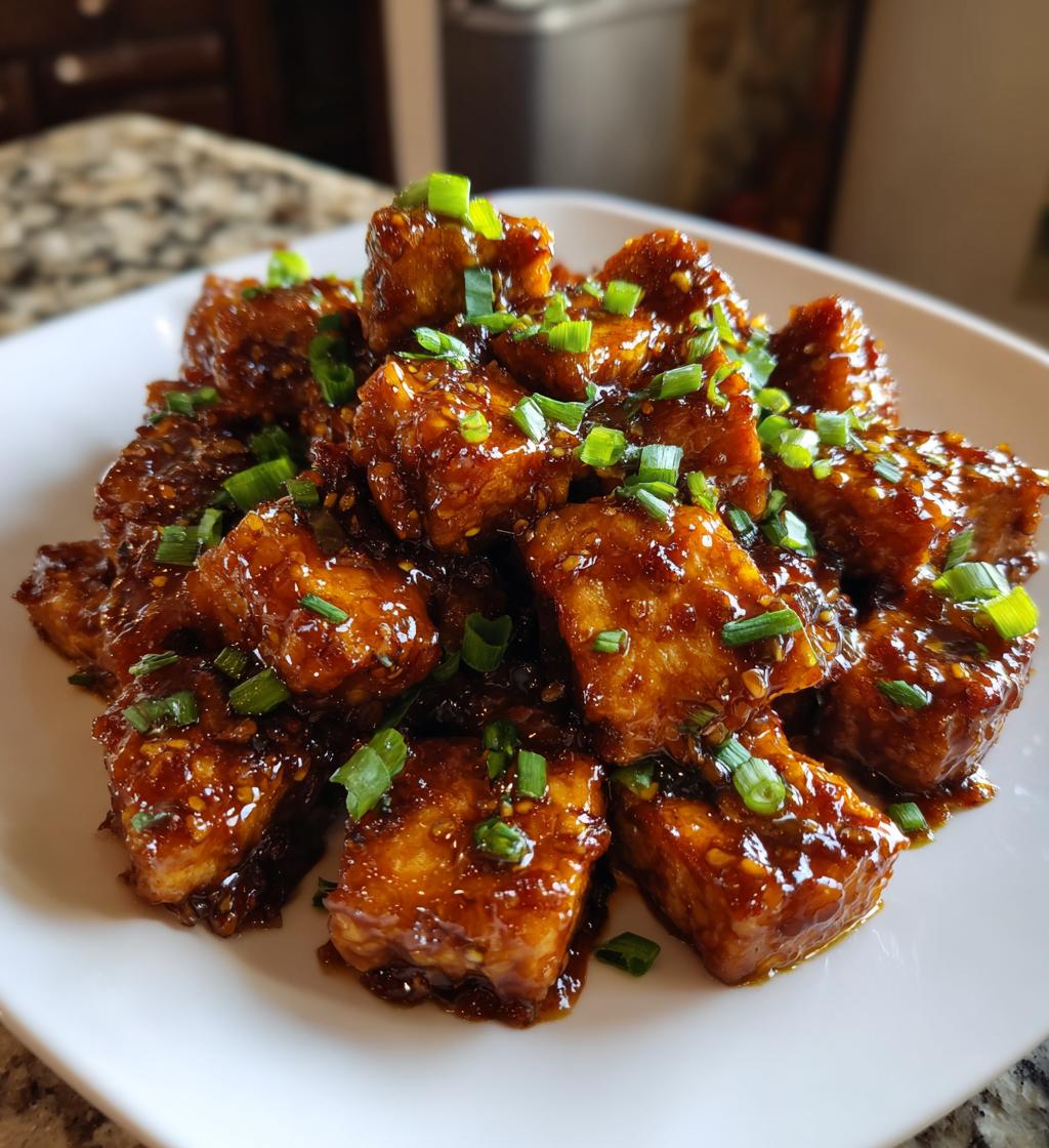 Brown Sugar Glazed Tofu - detail 1