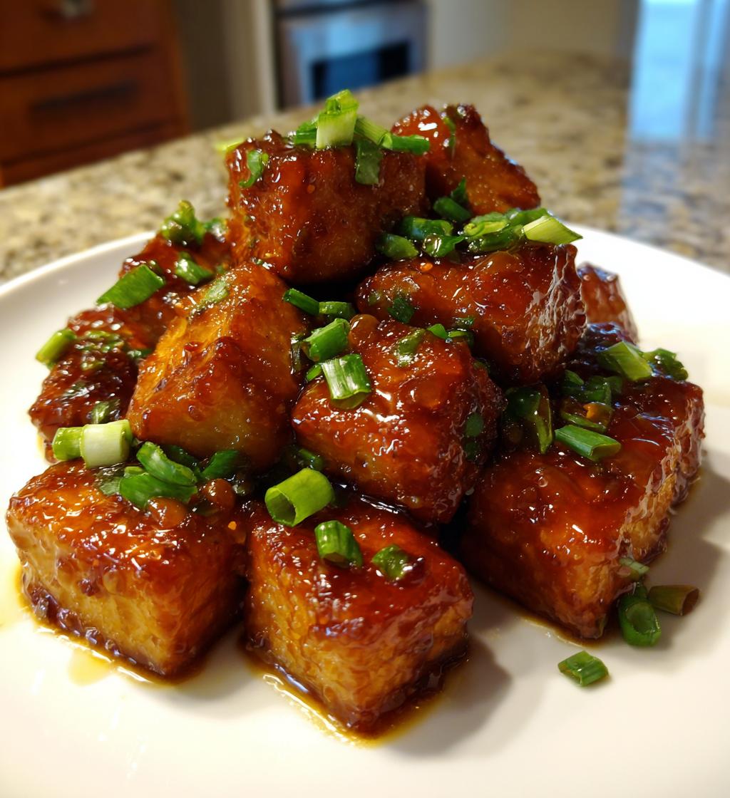Brown Sugar Glazed Tofu