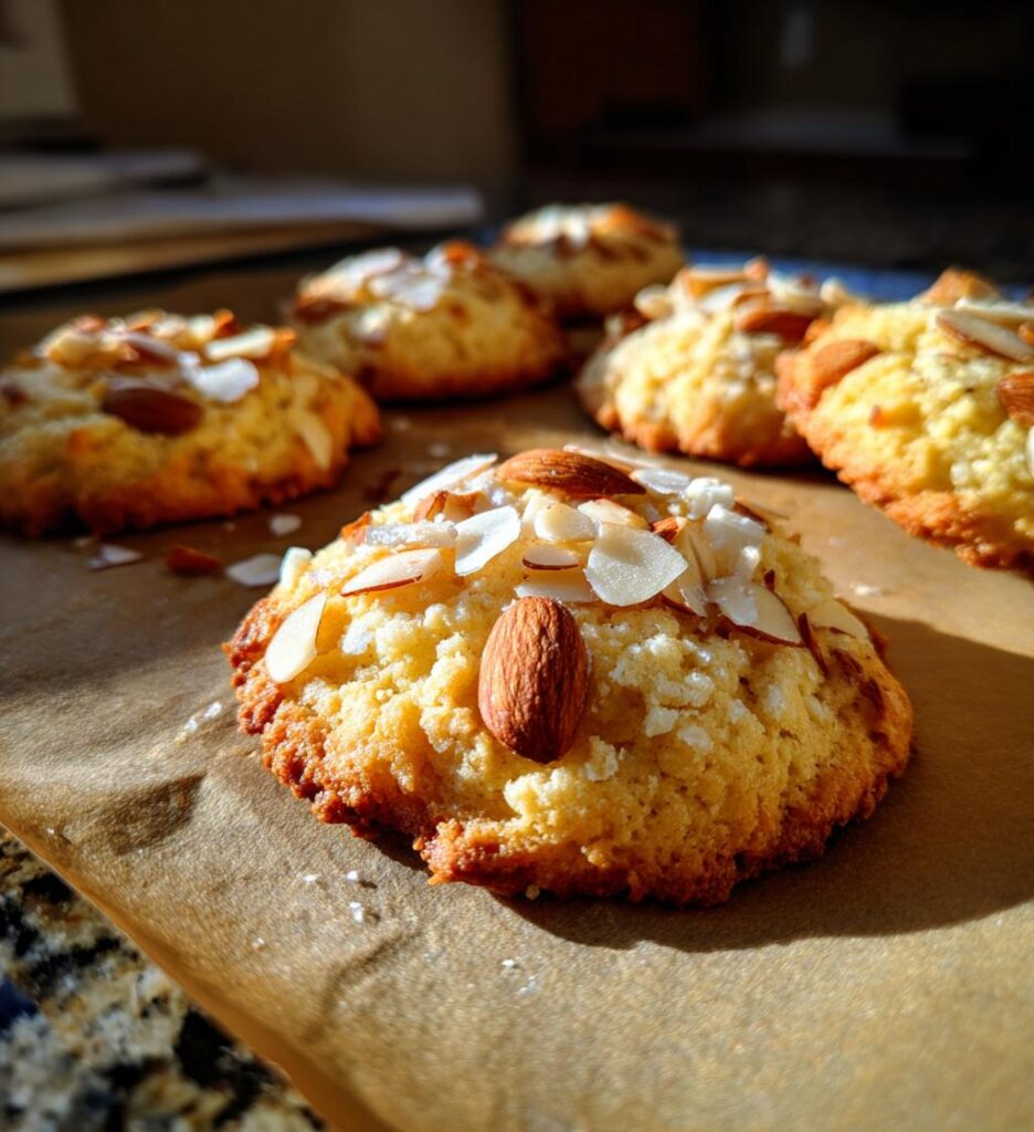 Butter Cream Cheese Almond Cookies