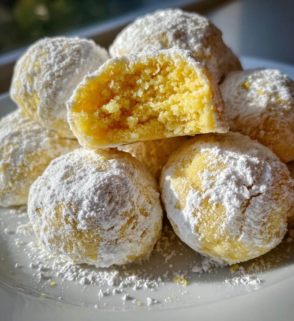 Buttery Lemon Cream Snowball Cookies - detail 1
