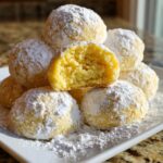 Buttery Lemon Cream Snowball Cookies