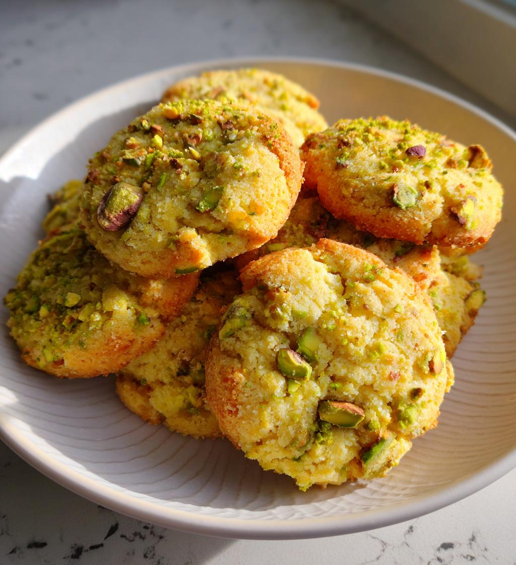 Buttery Pistachio Shortbread Cookies - detail 1