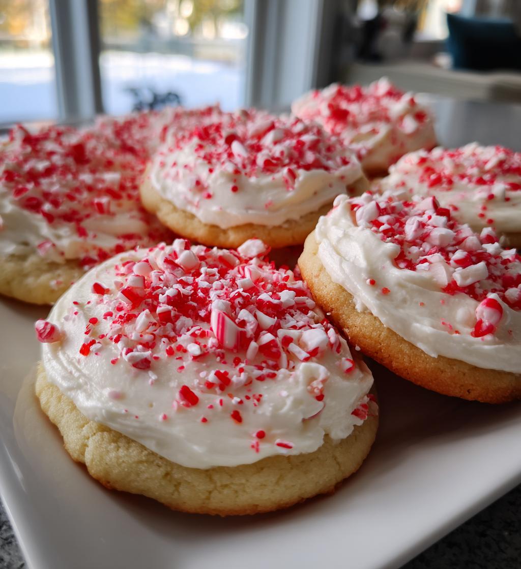 Candy Cane Frosted Cookies - detail 1