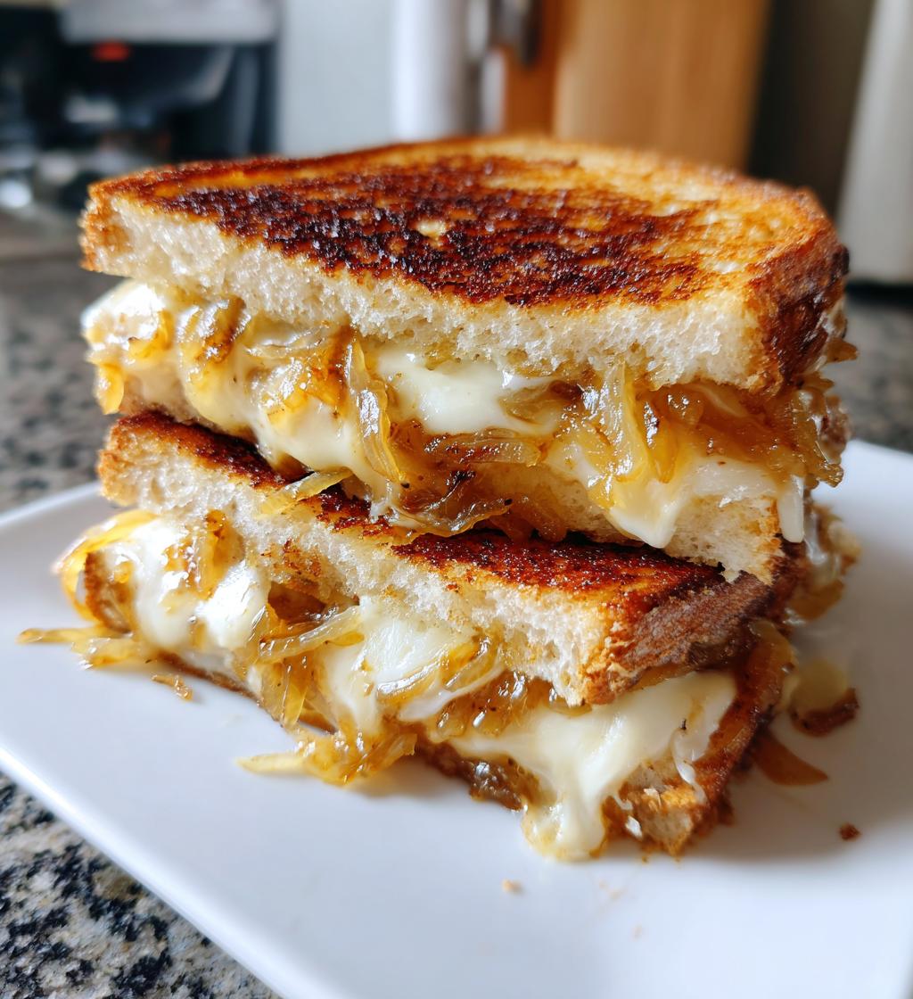 Caramelized Onion Grilled Cheese Sandwiches - detail 1